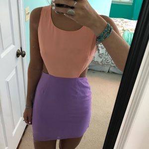 Two tone, cut out Tobi dress